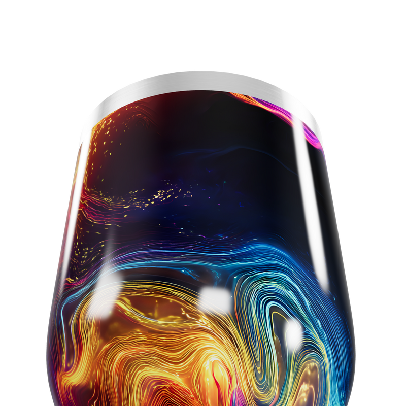 Copo Térmico Slim - Arte Abstrata Colorida