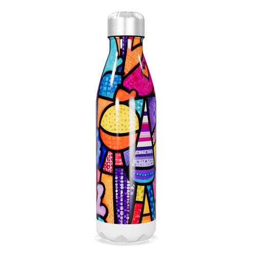 Garrafa Inox - Estampa Colorida Artística