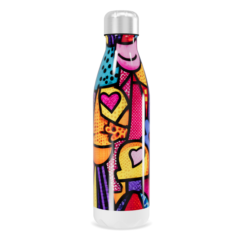 Garrafa Inox - Estampa Colorida Artística