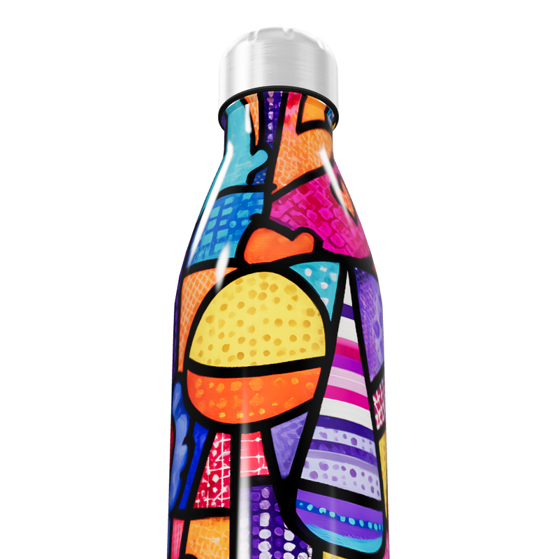 Garrafa Inox - Estampa Colorida Artística