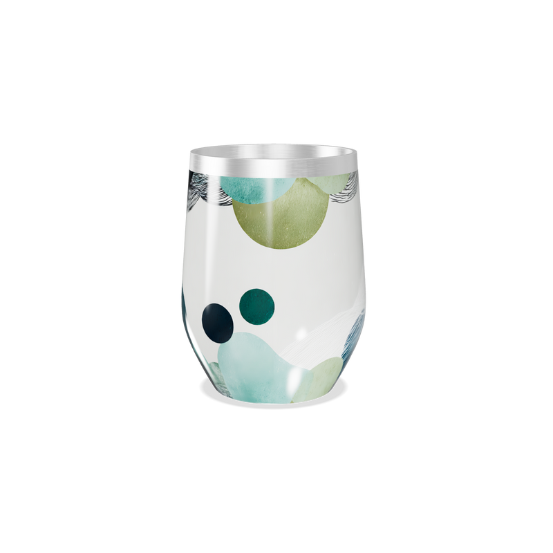 Copo Térmico Slim - Vidro com Estampa Verde