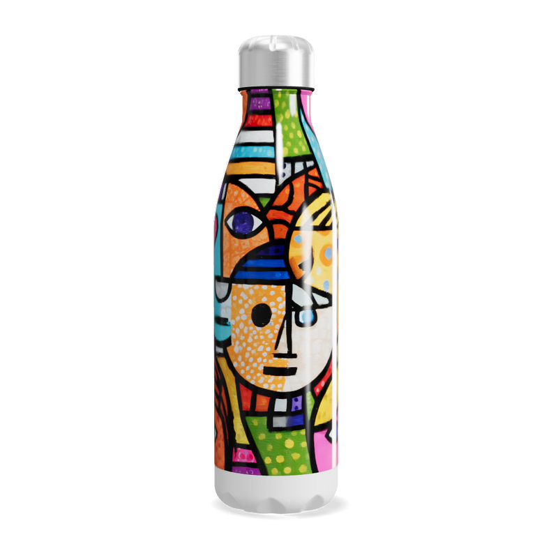 Garrafa Inox - Estampa Colorida Moderna