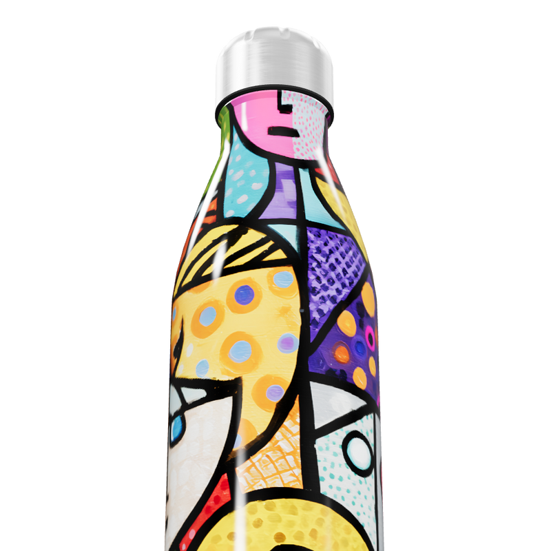 Garrafa Inox - Estampa Colorida Moderna