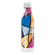 Garrafa Inox - Colorida com Estampa Geométrica