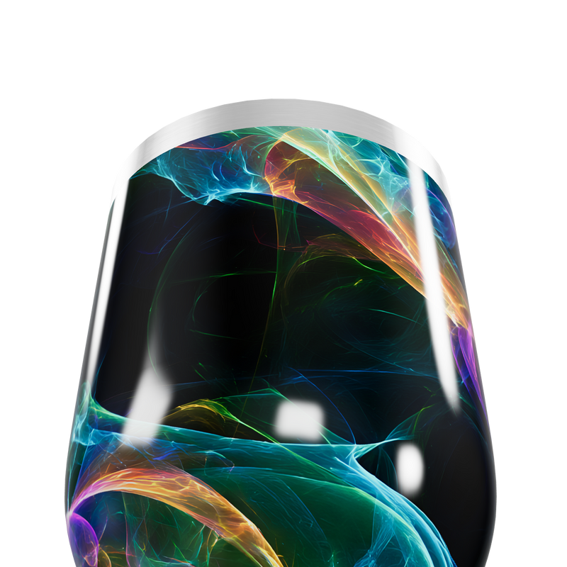 Copo Térmico Slim - Estampa Abstrata Colorida