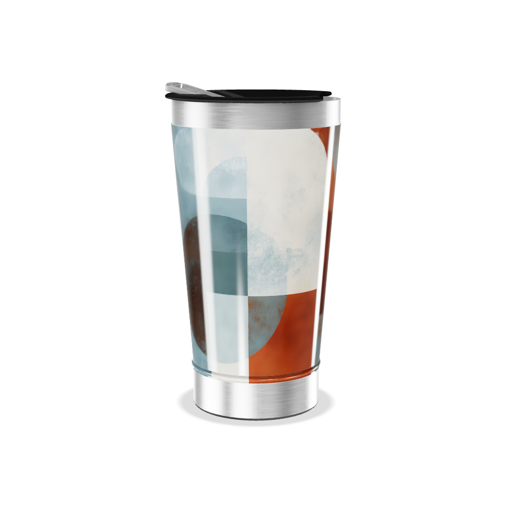 Copo Térmico - Estampa Abstrata Colorida