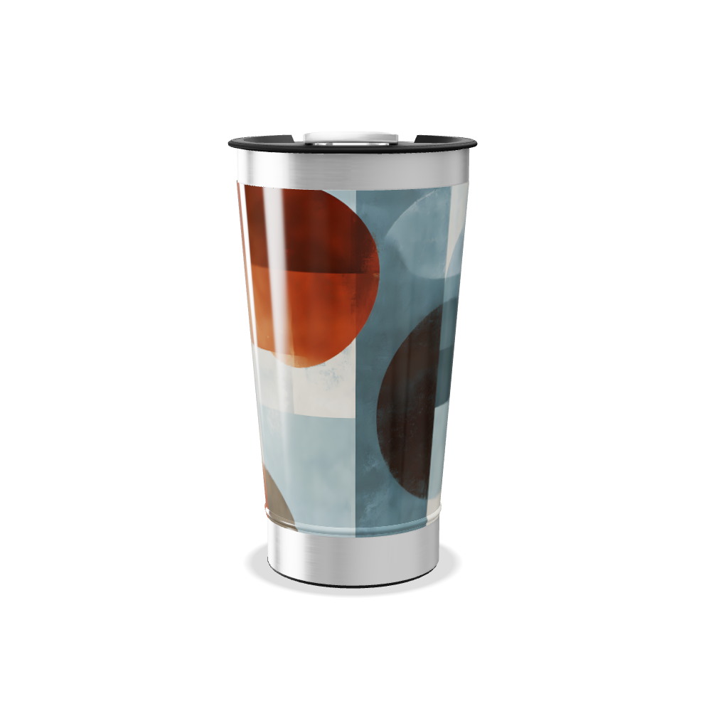 Copo Térmico - Estampa Abstrata Colorida