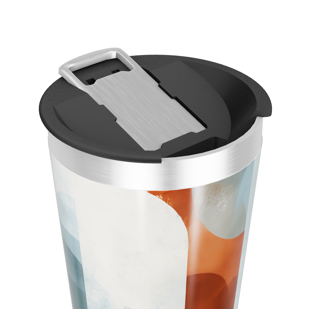 Copo Térmico - Estampa Abstrata Colorida