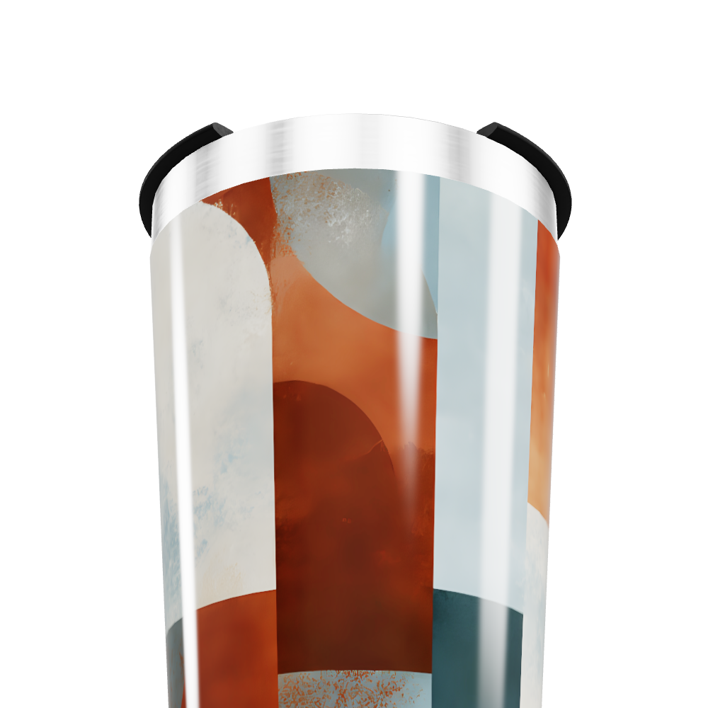 Copo Térmico - Estampa Abstrata Colorida