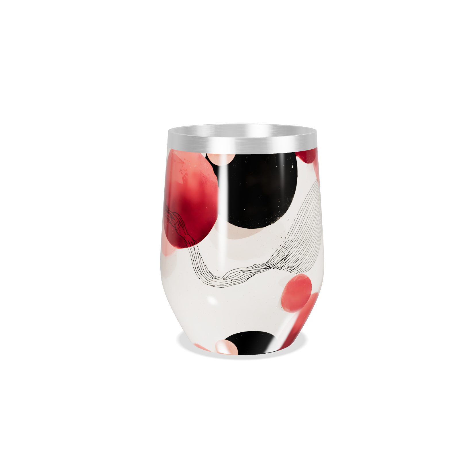 Copo Térmico Slim - Estampa Abstrata Colorida