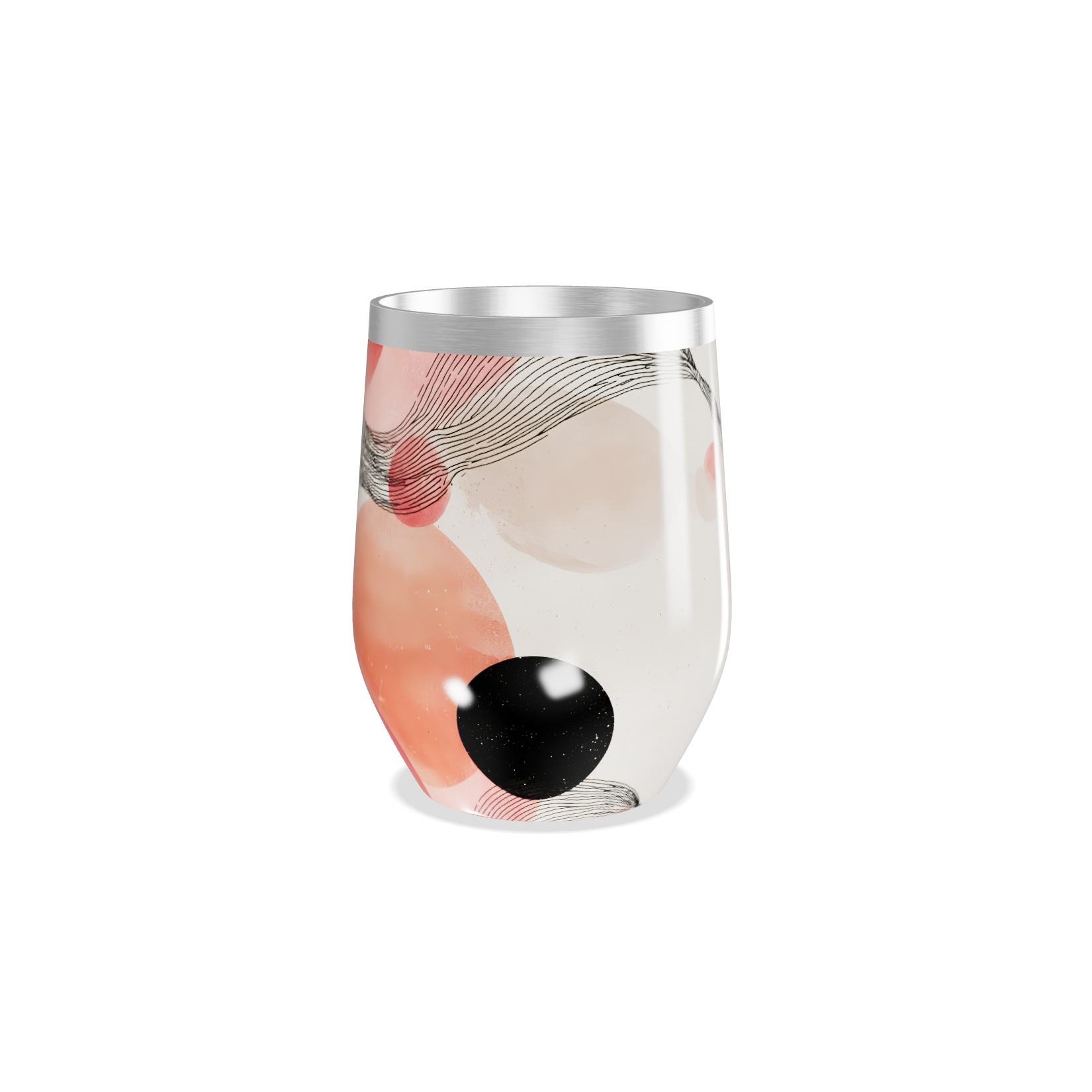 Copo Térmico Slim - Estampa Abstrata Colorida