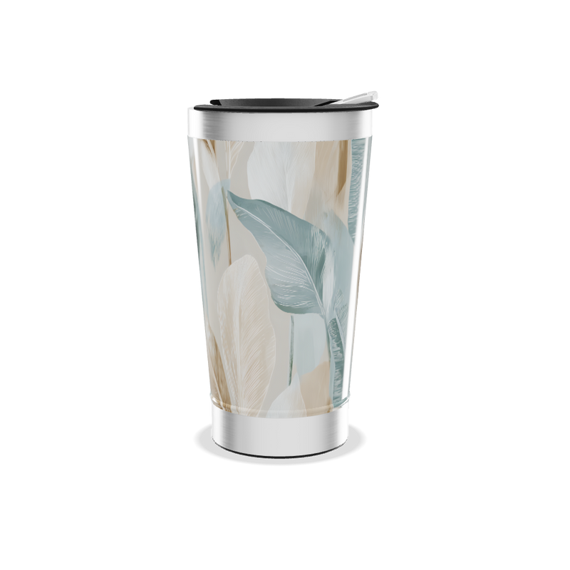 Copo Térmico - Estampa Folhas Coloridas