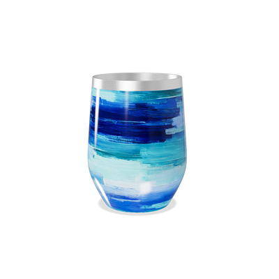 Copo Térmico Slim - Pintura Azul Aço Inox