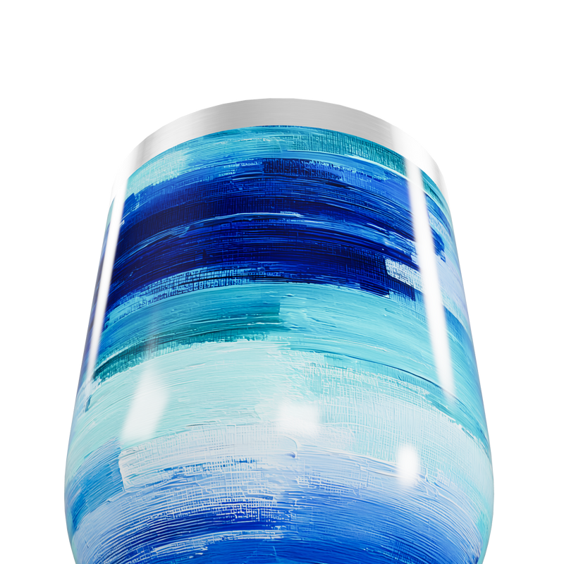 Copo Térmico Slim - Pintura Azul Aço Inox