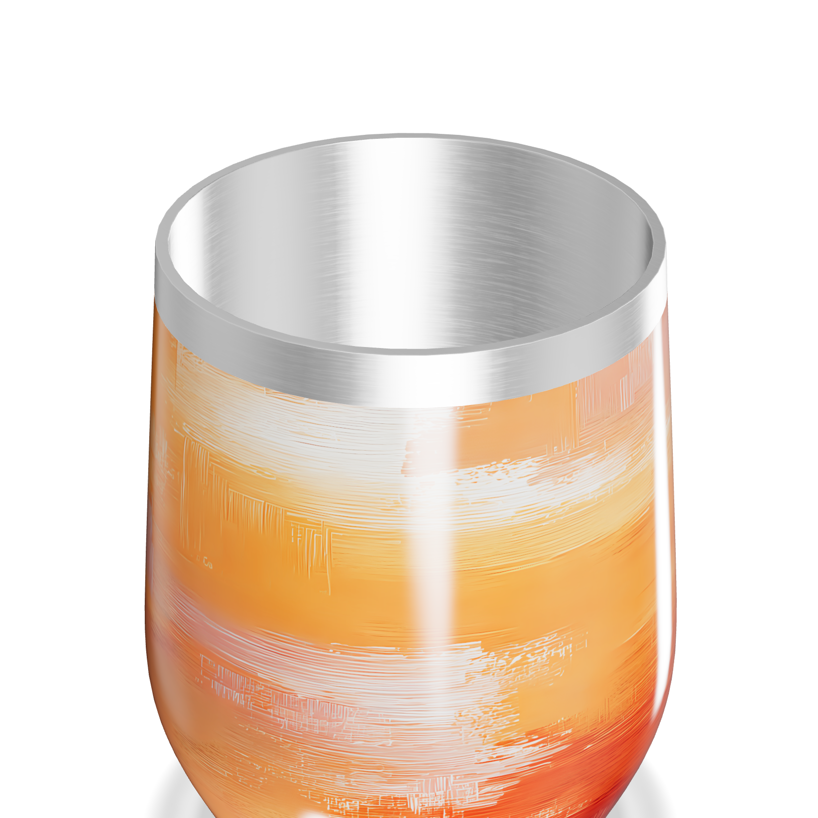 Copo Térmico Slim - Laranja Pintura Aço