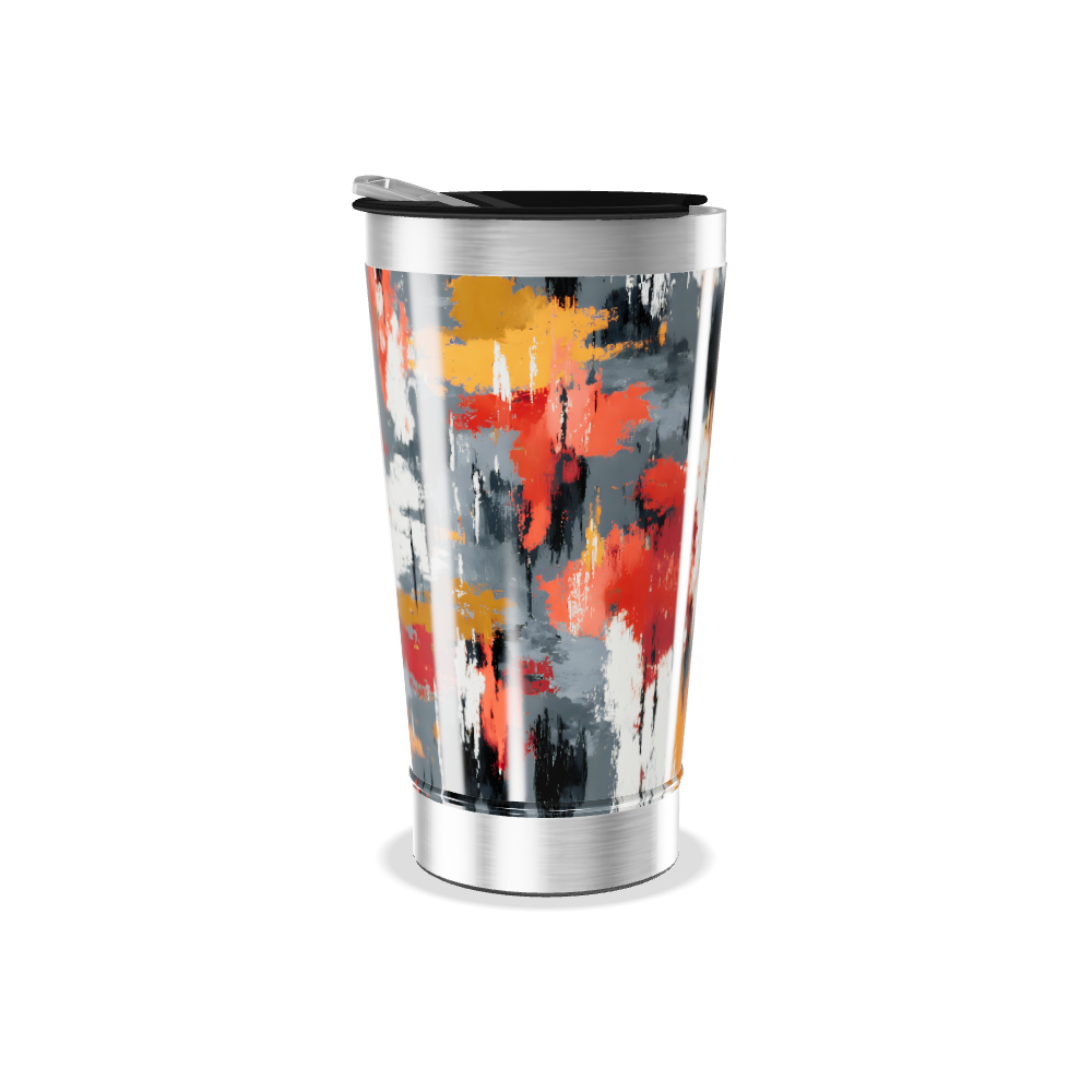 Copo Térmico - Estampa Abstrata Colorida