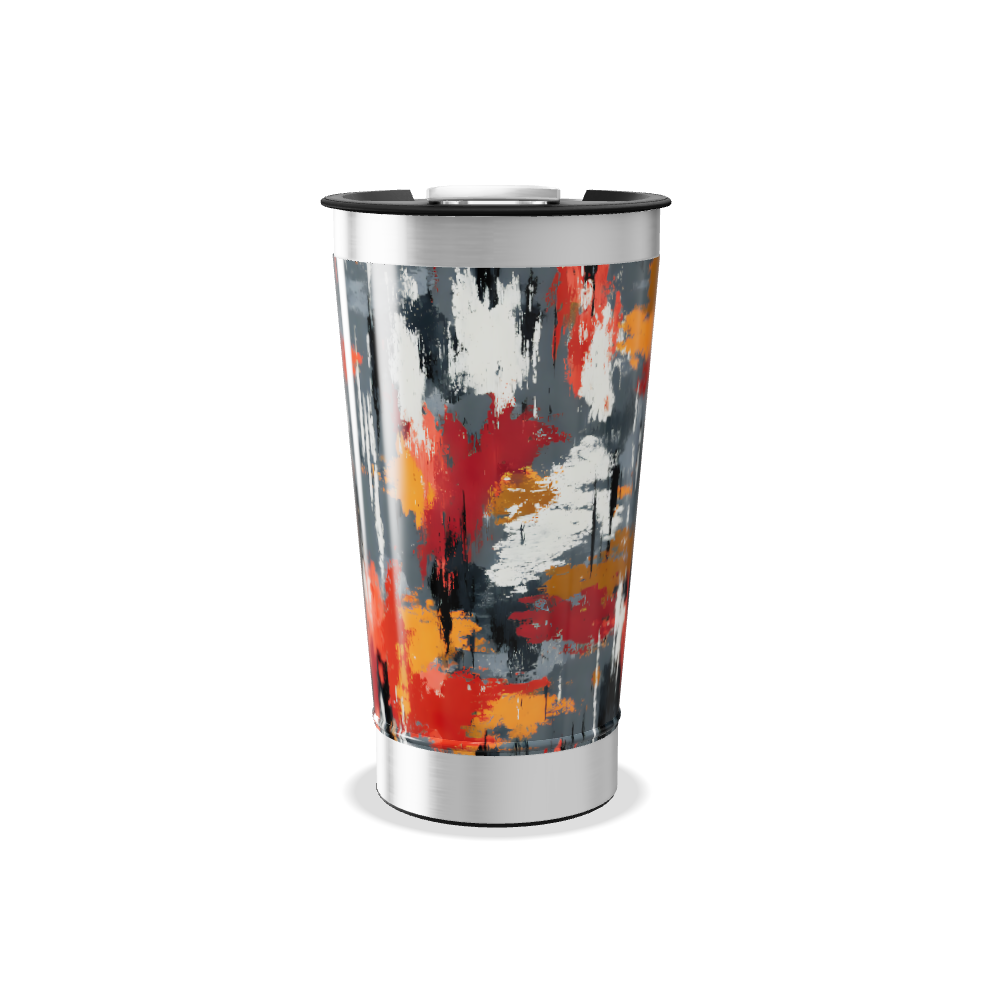 Copo Térmico - Estampa Abstrata Colorida