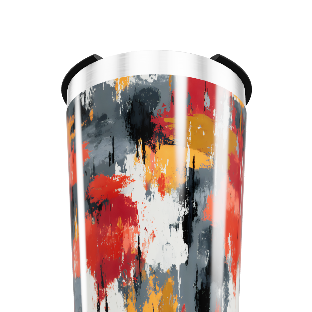 Copo Térmico - Estampa Abstrata Colorida