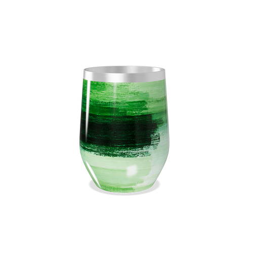 Copo Térmico Slim - Verde com Listras