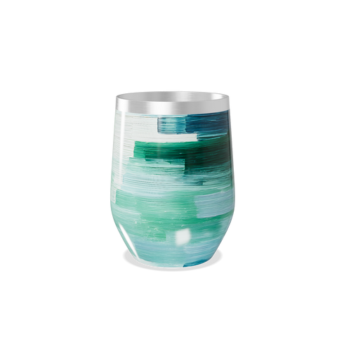 Copo Térmico Slim - Estampa Verde Azul