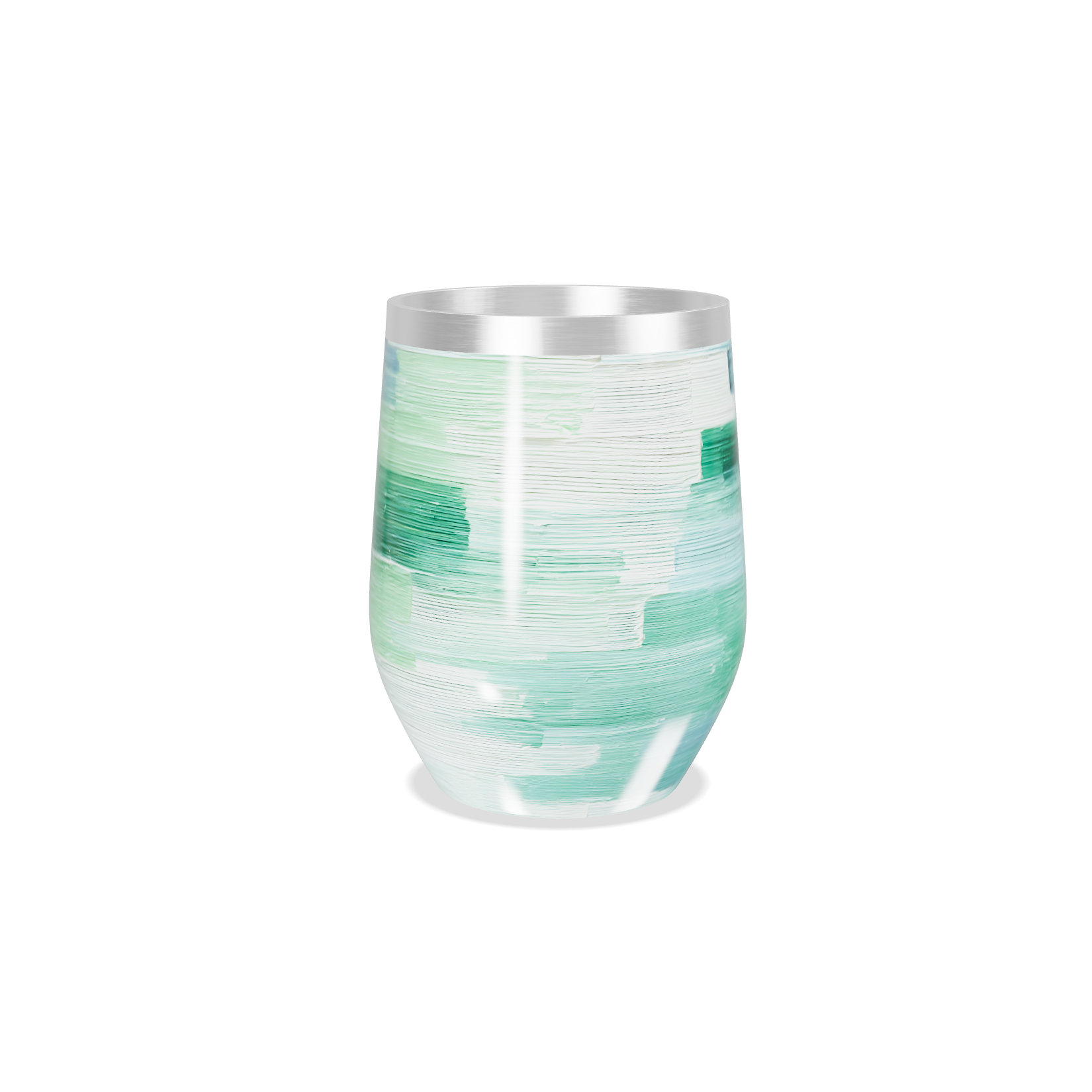 Copo Térmico Slim - Estampa Verde Azul