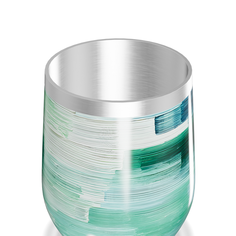 Copo Térmico Slim - Estampa Verde Azul