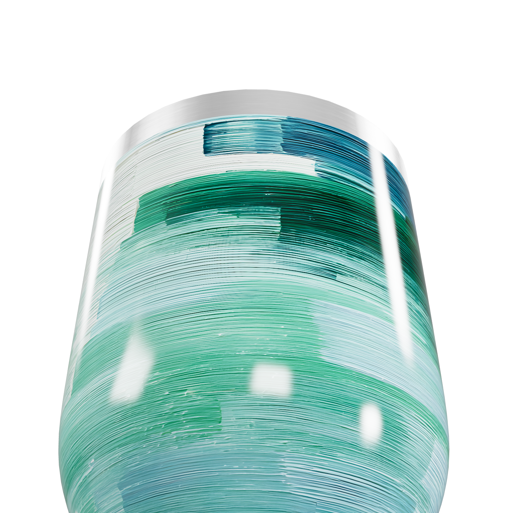 Copo Térmico Slim - Estampa Verde Azul