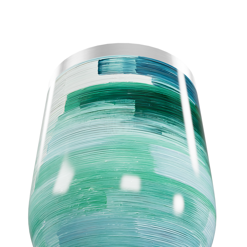 Copo Térmico Slim - Estampa Verde Azul