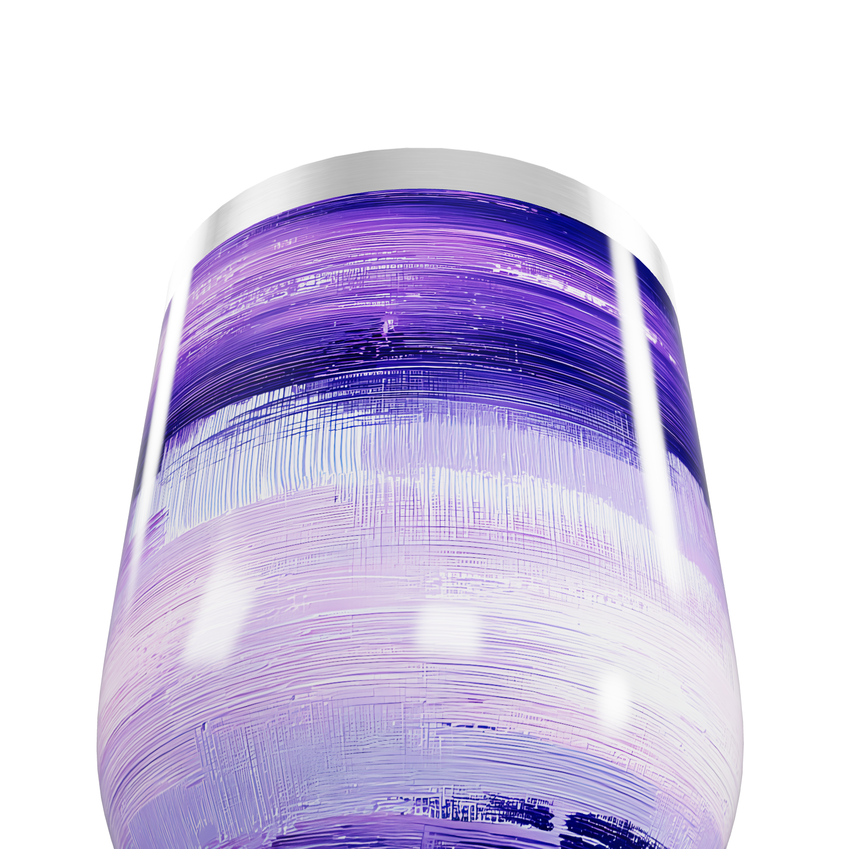 Copo Térmico Slim - Roxo com Estampa Artística