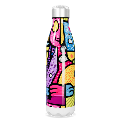 Garrafa Inox - Estampa Colorida Artística