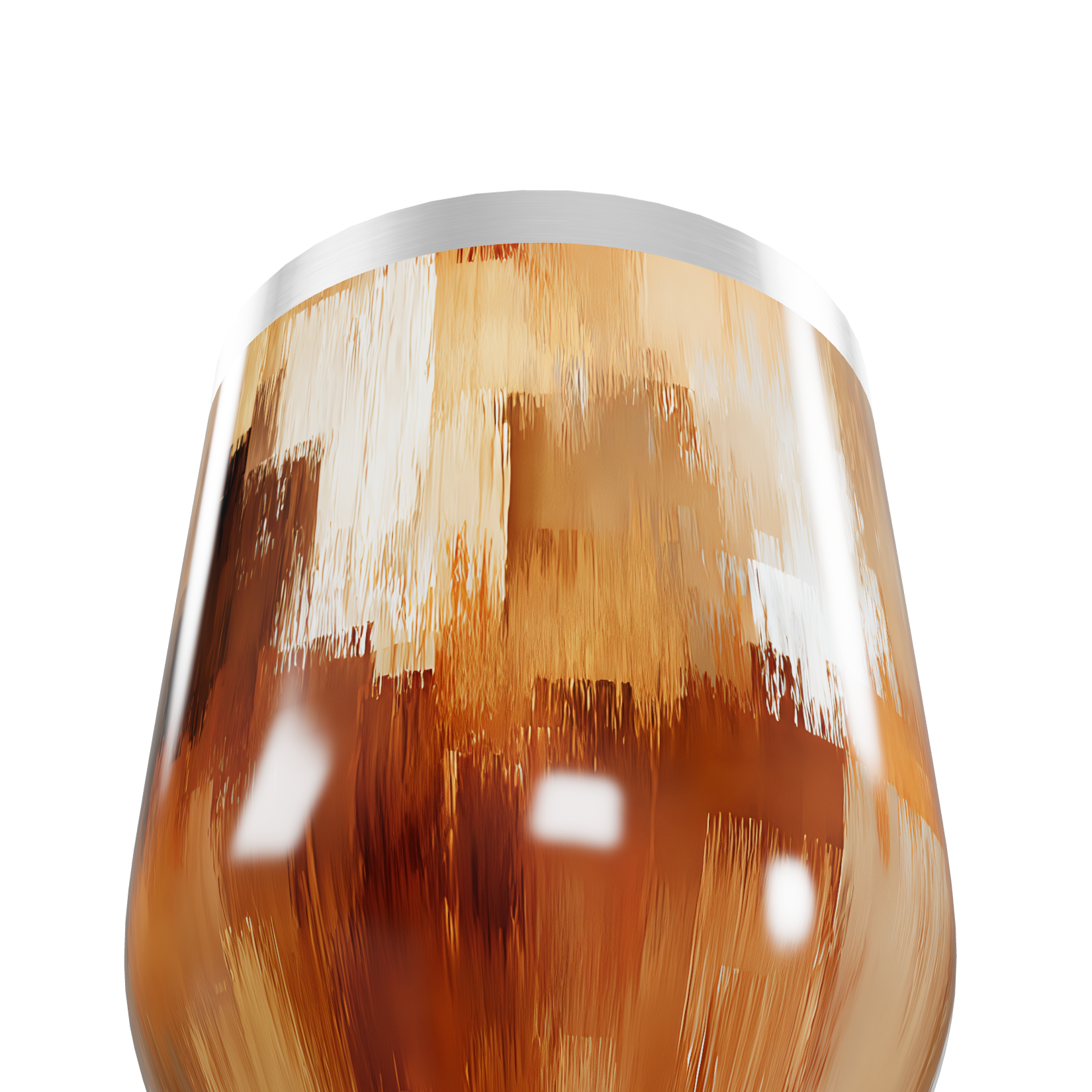 Copo Térmico Slim - Estampa Abstrata Marrom