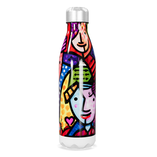 Garrafa Inox - Estampa Artística Colorida