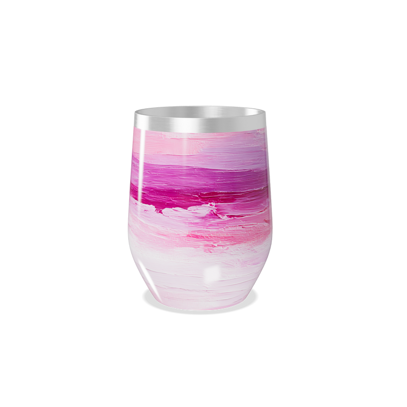 Copo Térmico Slim - Rosa Degradê Aço Inox