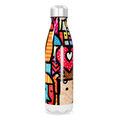 Garrafa Inox - Estampa Colorida Artística