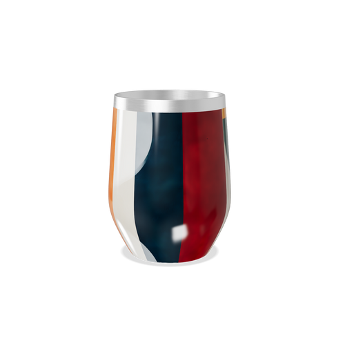 Copo Térmico Slim - Listras Coloridas Inox