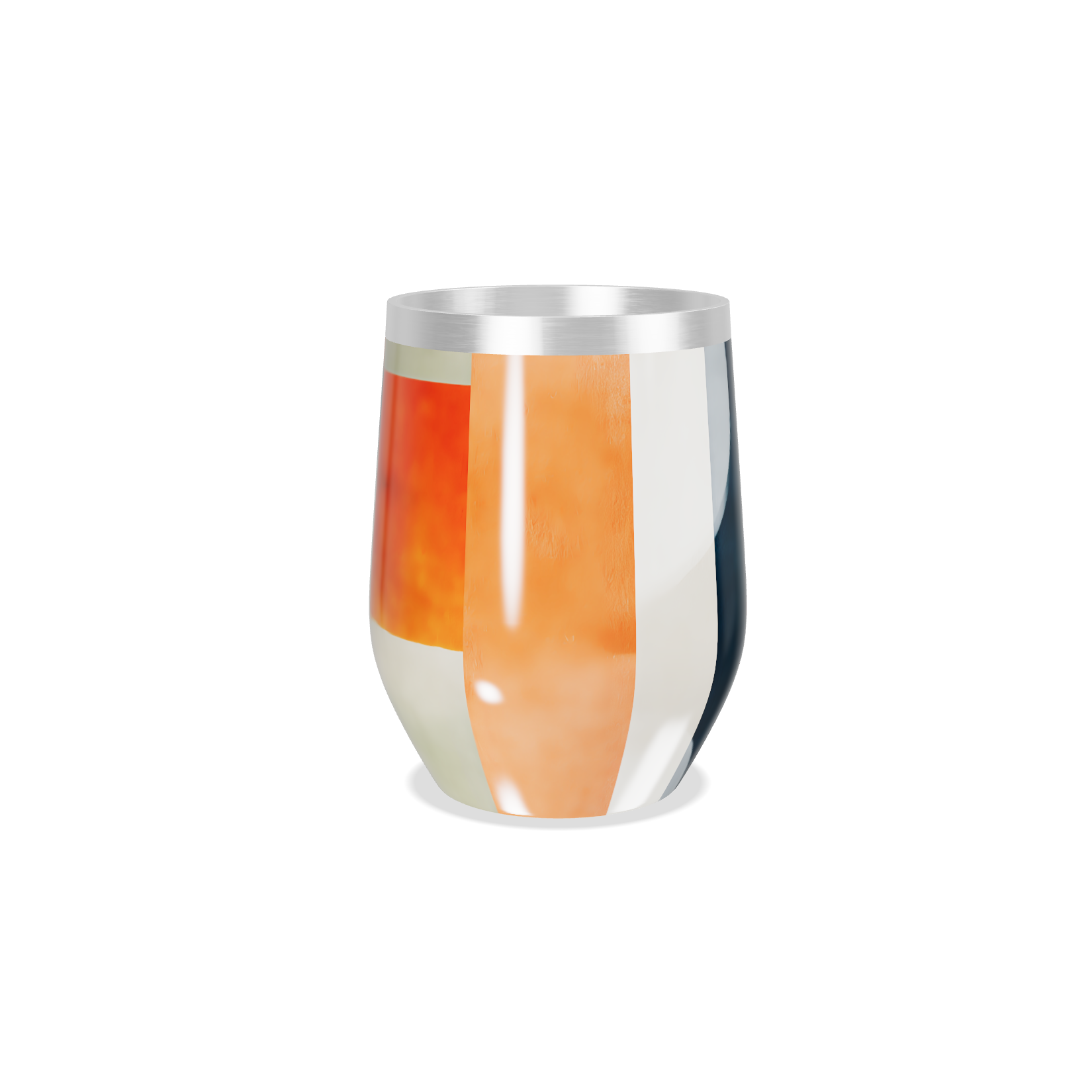 Copo Térmico Slim - Listras Coloridas Inox