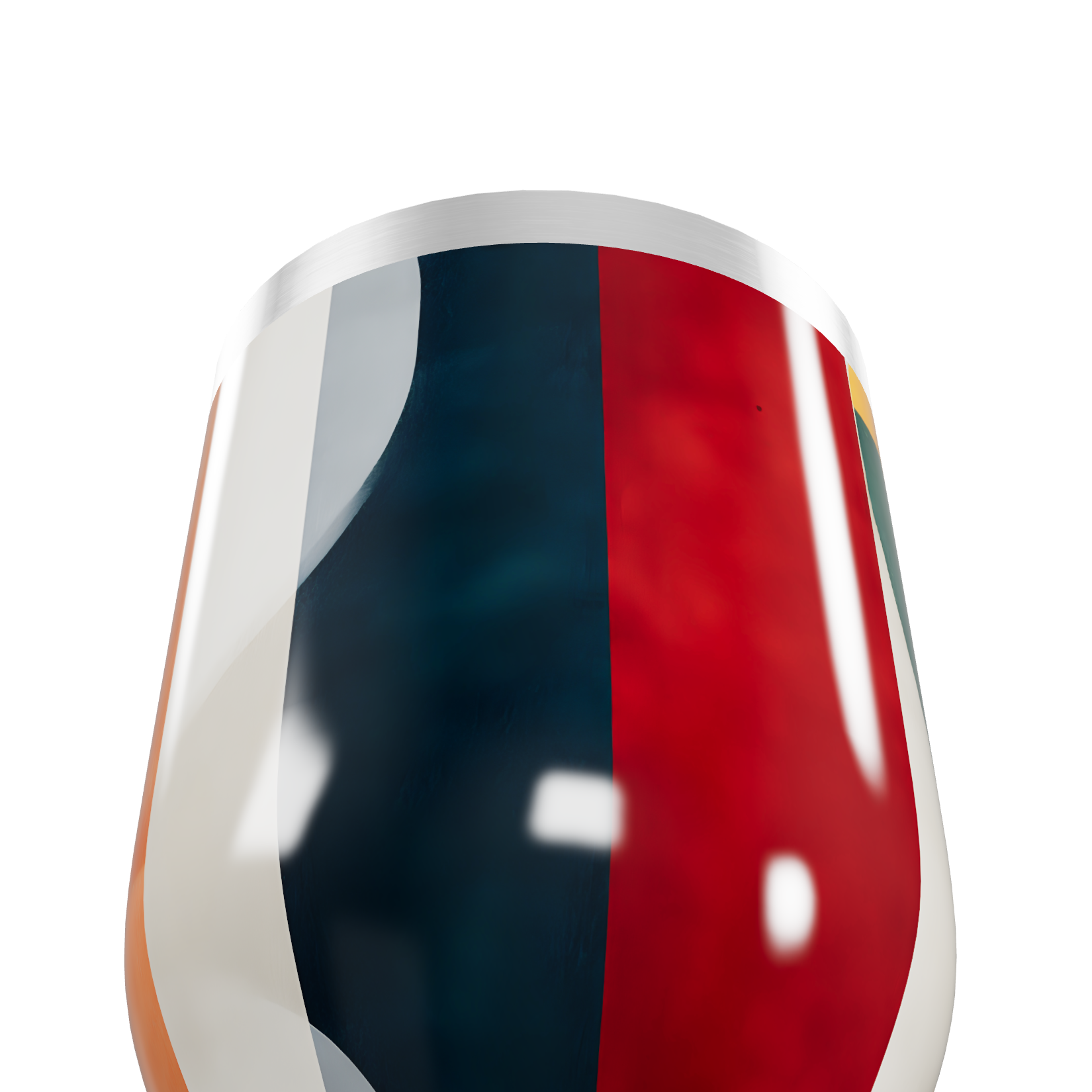 Copo Térmico Slim - Listras Coloridas Inox