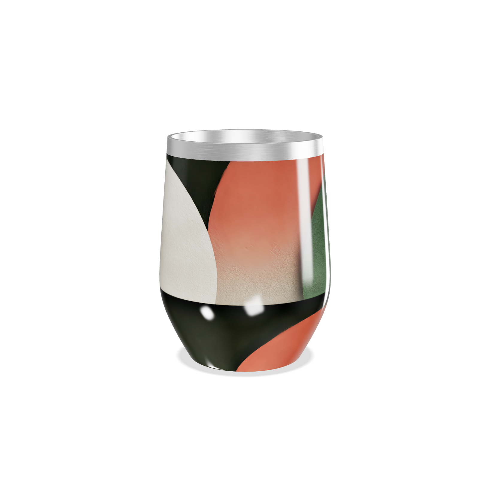 Copo Térmico Slim - Estampa Geométrica Colorida