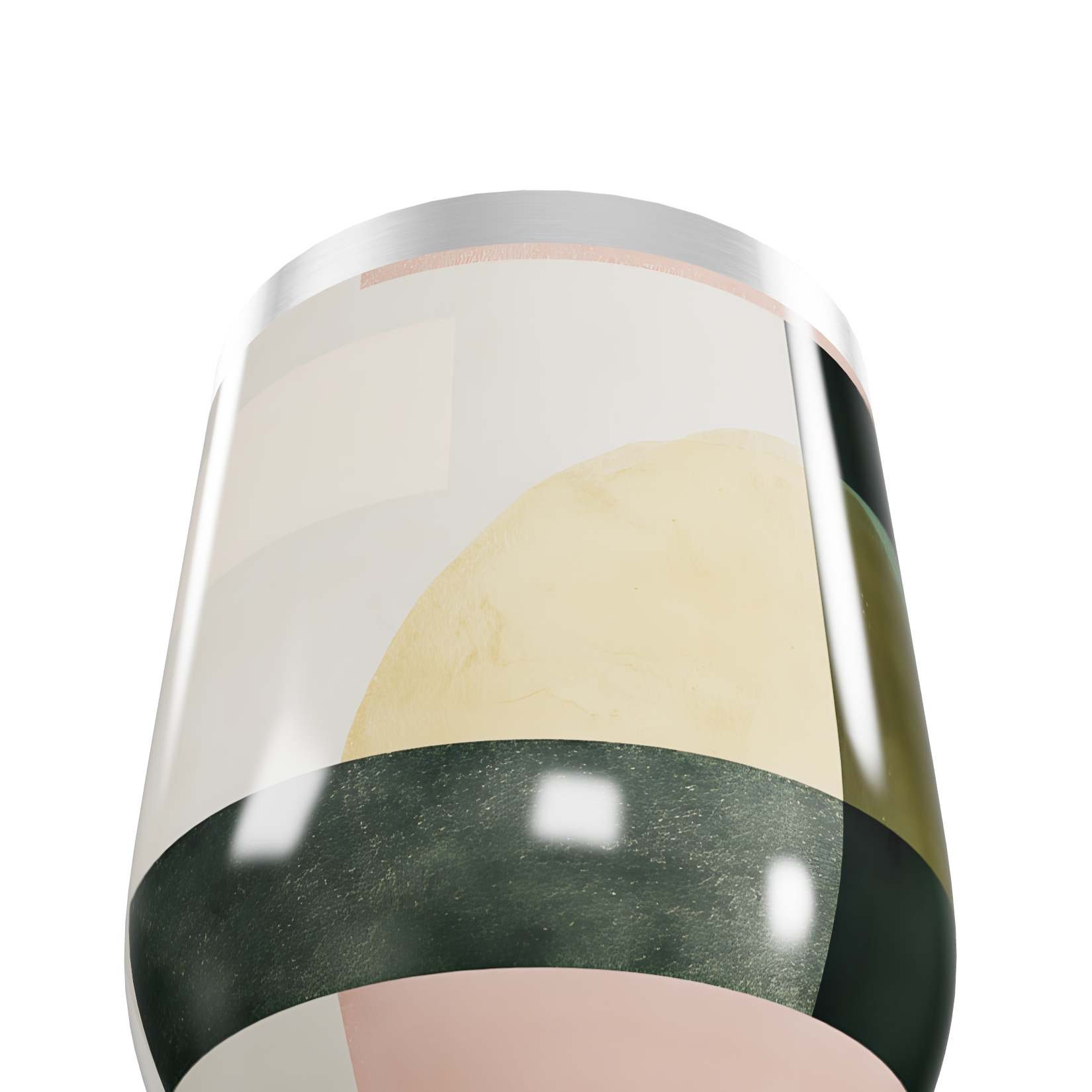 Copo Térmico Slim - Estampa Geométrica Colorida