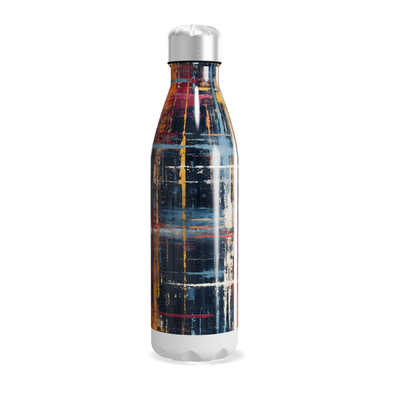 Garrafa Inox - Estampa Abstrata Colorida
