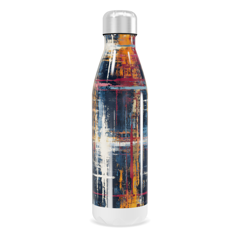 Garrafa Inox - Estampa Abstrata Colorida