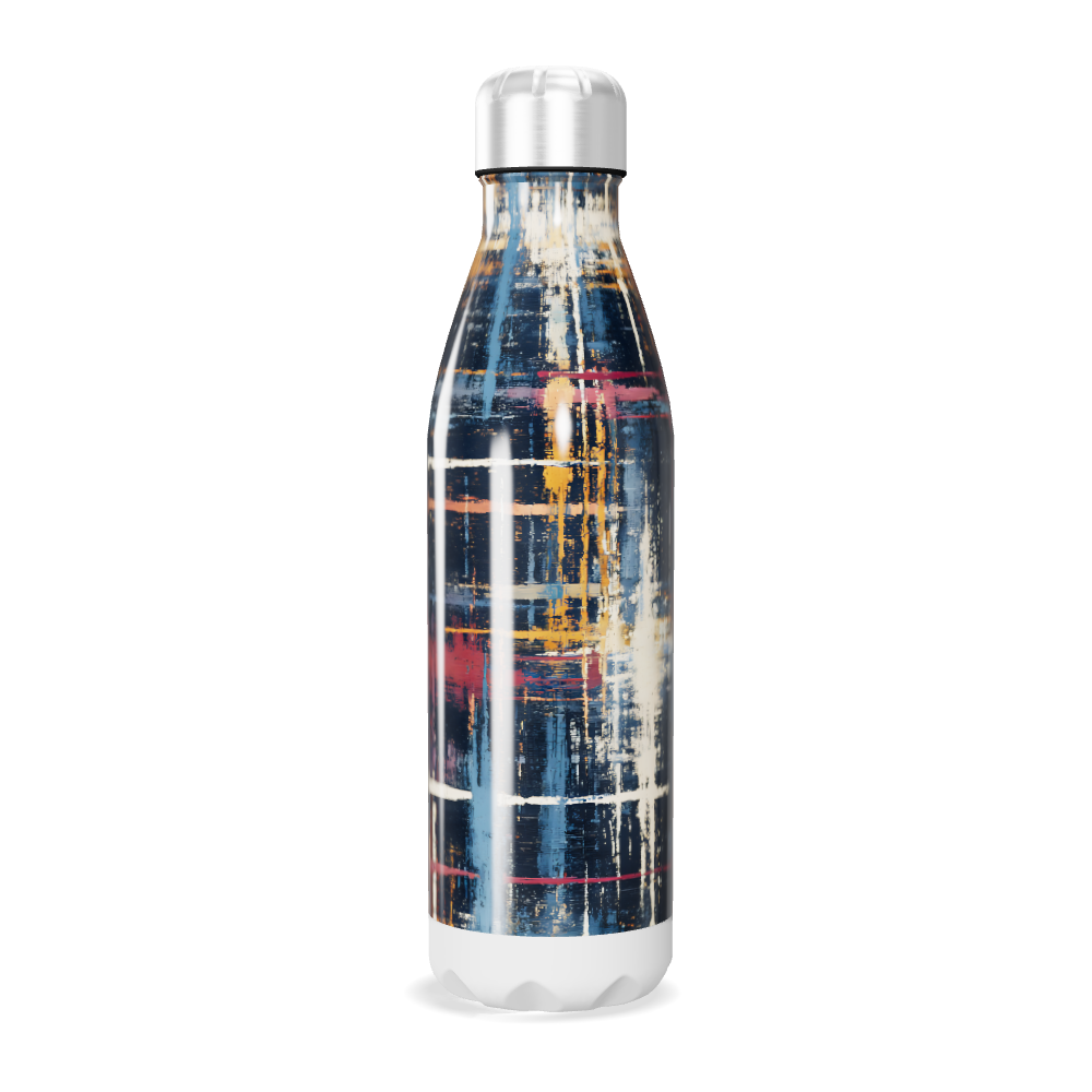 Garrafa Inox - Estampa Abstrata Colorida