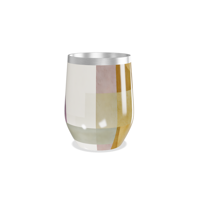 Copo Térmico Slim - Aço Inox Branco Roxo