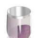 Copo Térmico Slim - Aço Inox Branco Roxo