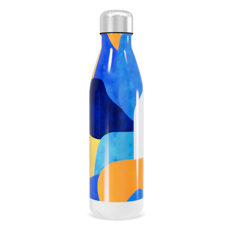 Garrafa Inox - Estampada Azul e Amarela