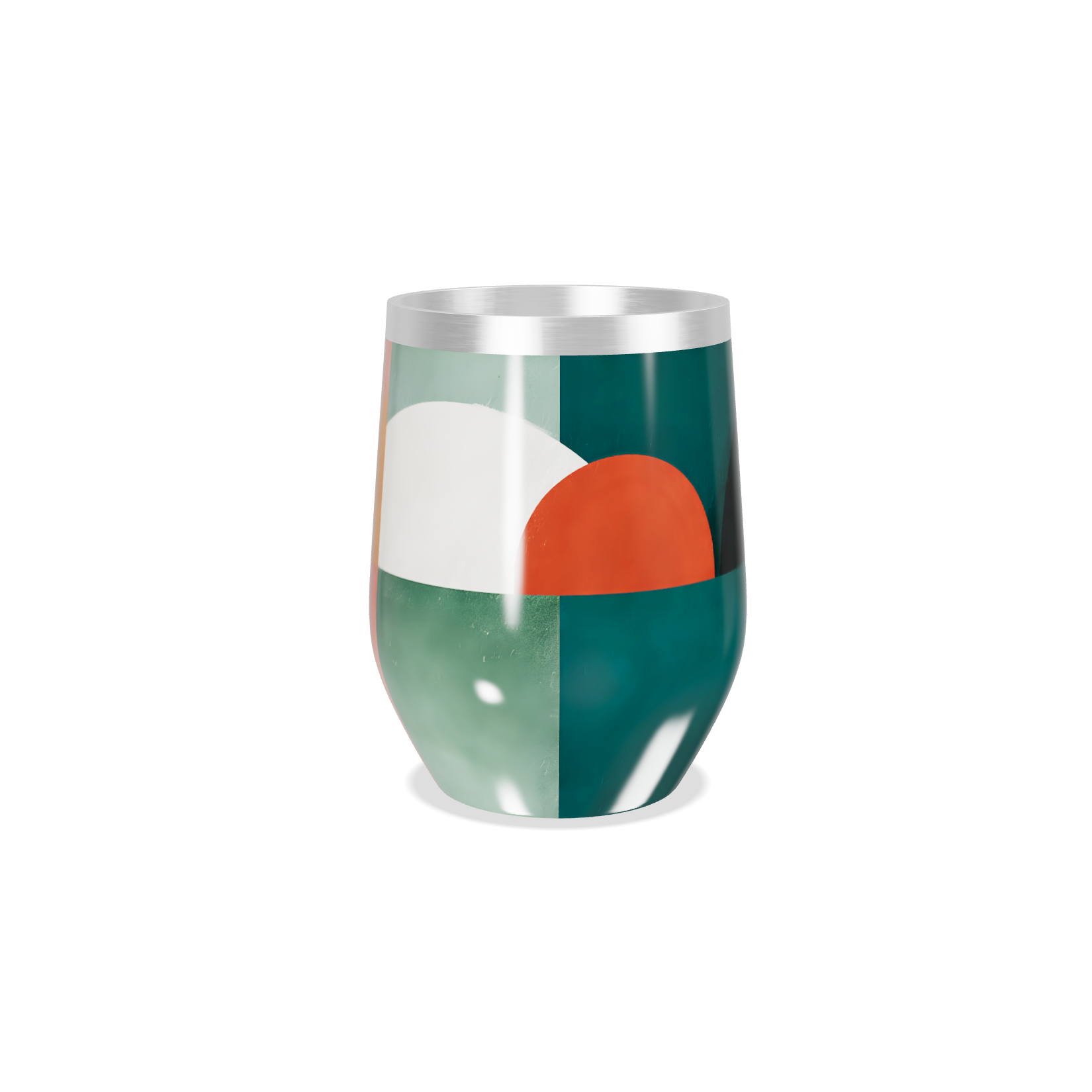 Copo Térmico Slim - Geométrico Colorido Inox