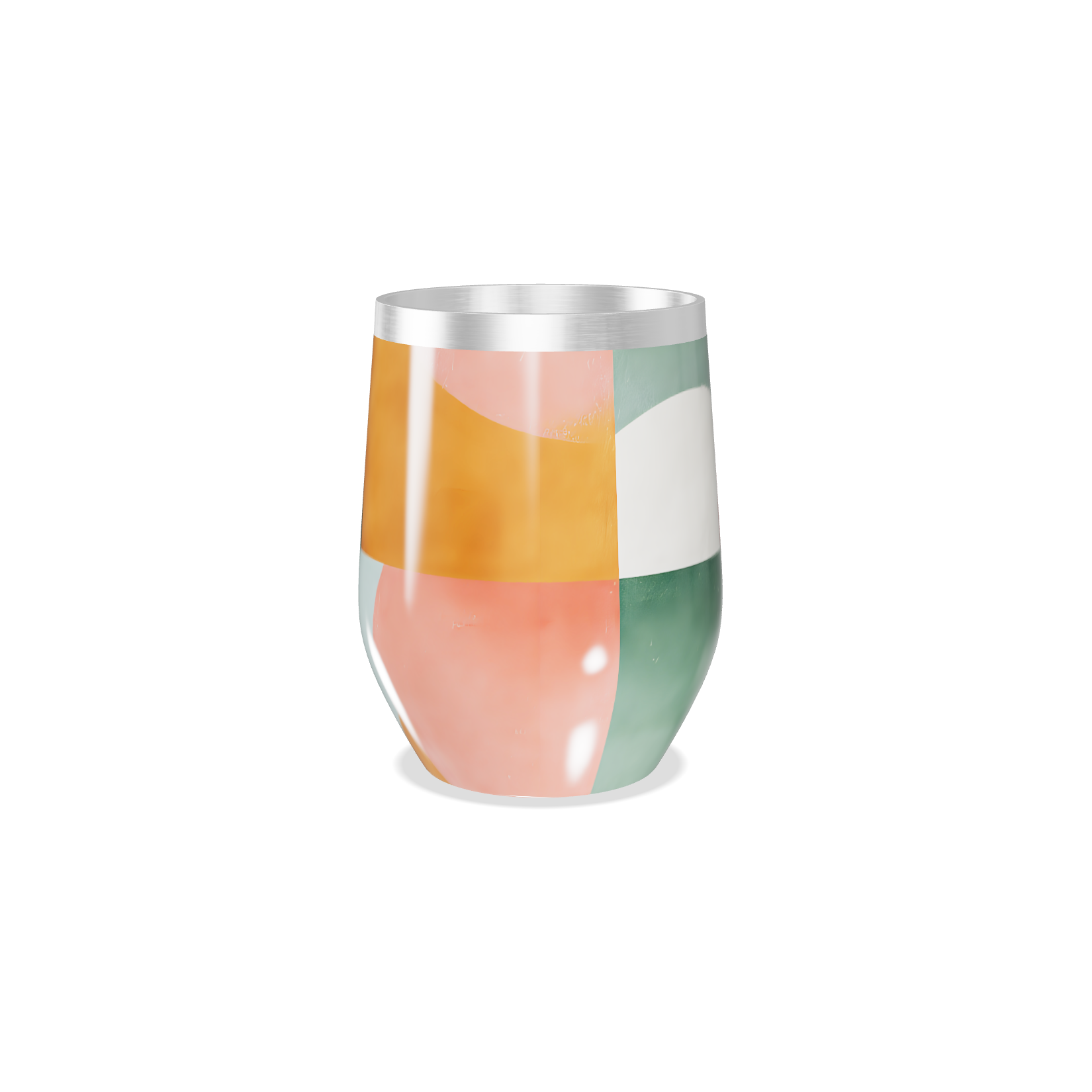 Copo Térmico Slim - Geométrico Colorido Inox