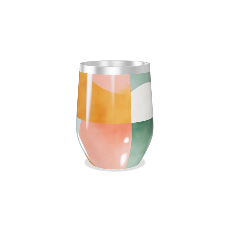 Copo Térmico Slim - Geométrico Colorido Inox