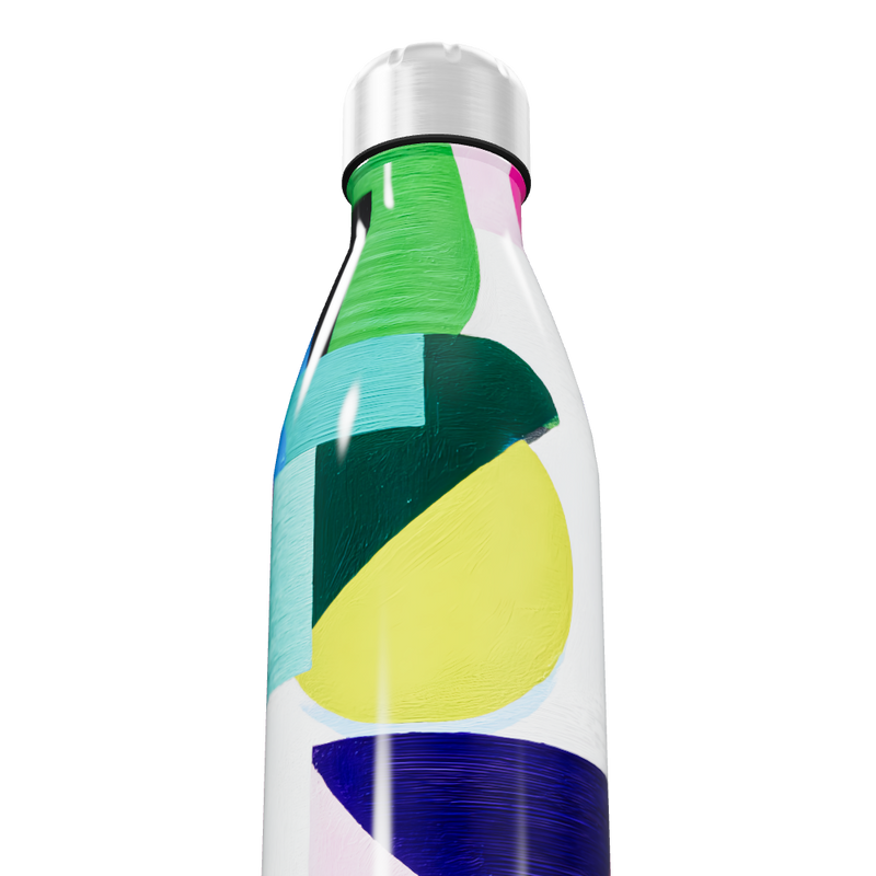 Garrafa Inox - Estampa Colorida Abstrata