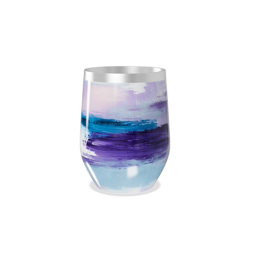 Copo Térmico Slim - Pintura Azul e Roxa